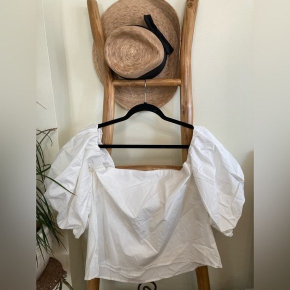 SOLD Free People Mare Mare Piera Cotton Top Size Medium White NWOT - Picture 2 of 12